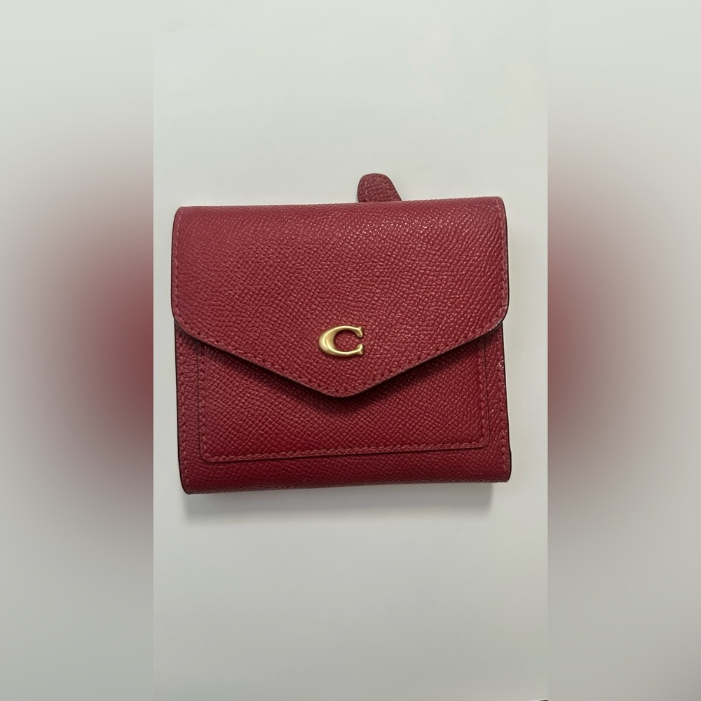 Coach Deep Red Leather Wallet